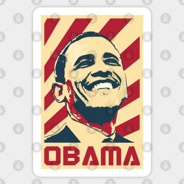 Obama Retro Propaganda Sticker by Nerd_art